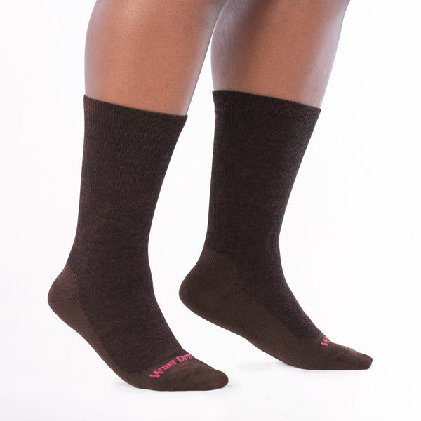 Wide Open Solid Basic Lightweight Crew Socks Women's