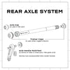 Wolf Tooth Rear Thru Axle - M12, 1.5 x 164mm, Black