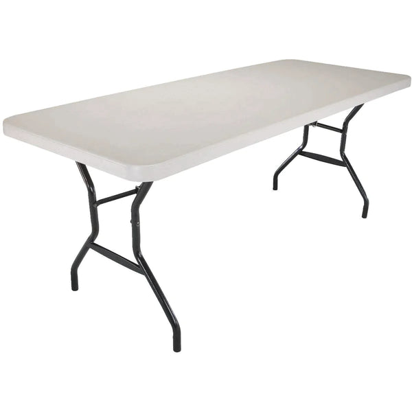 Lifetime 6 Ft. X 30 In. White Granite Commercial Grade Folding Table