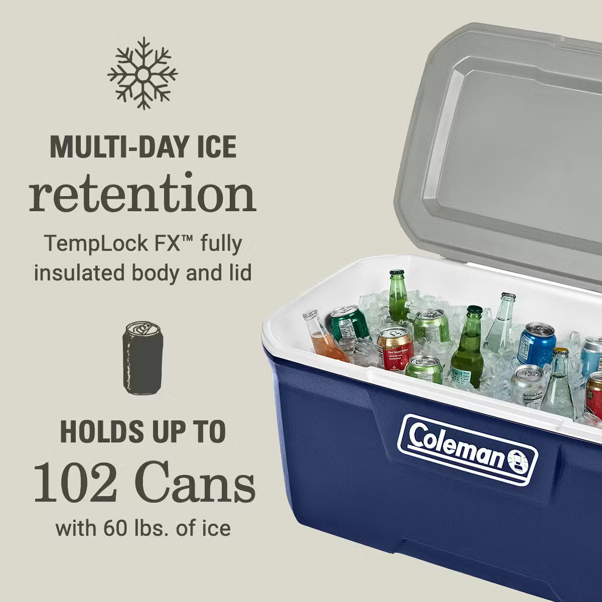 Coleman 316 Series™120-Quart Hard Cooler