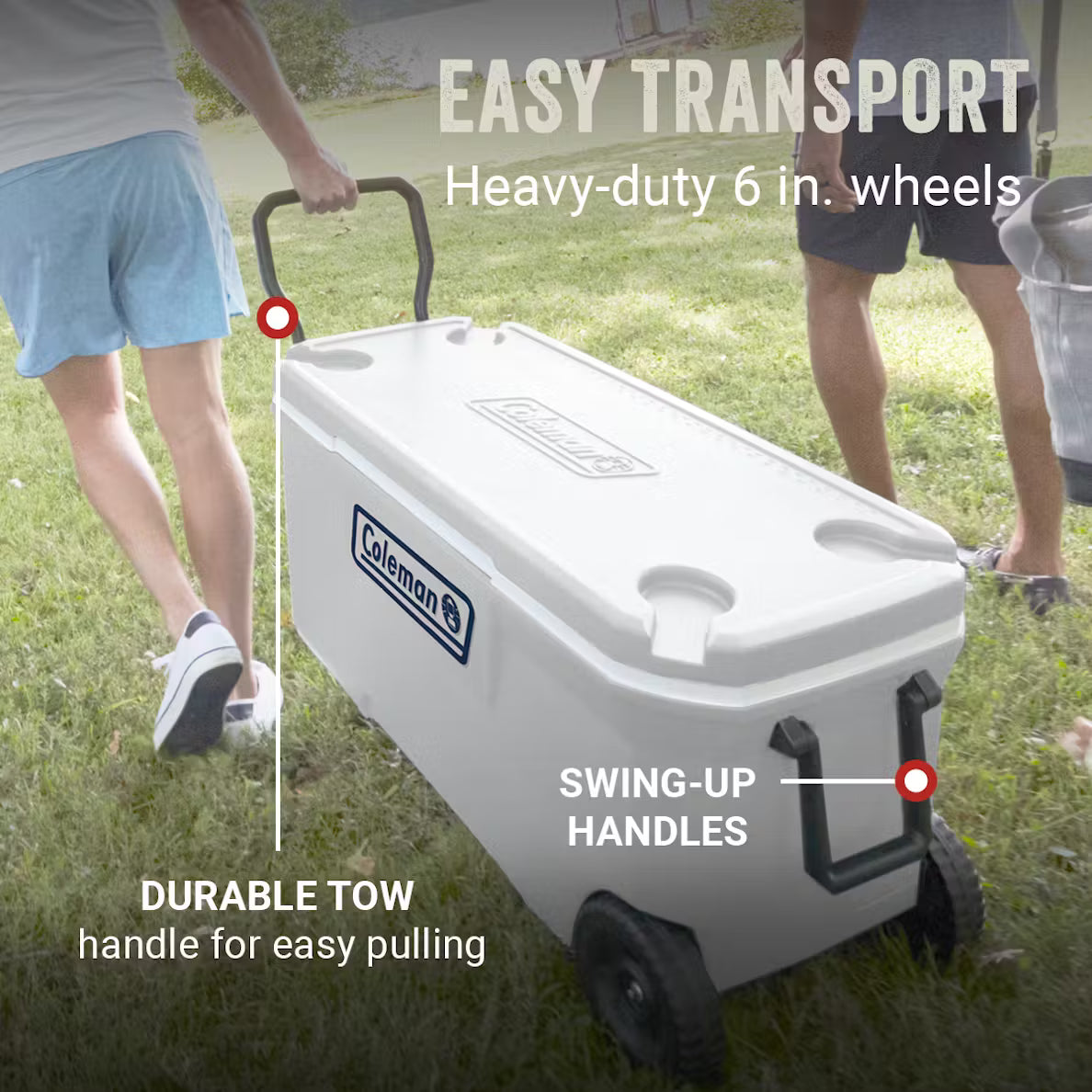 Coleman Wheeled Cooler With Sun Protection