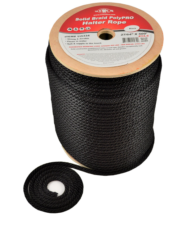 CWC Solid Braid PolyPRO Lead Halter Derby Rope