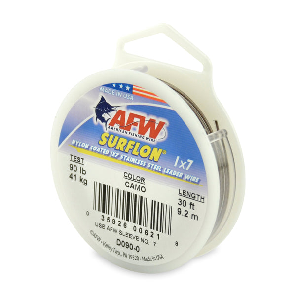 American Fishing Wire Surflon Nylon Coated 1X7 Stainless Steel Leader Wire