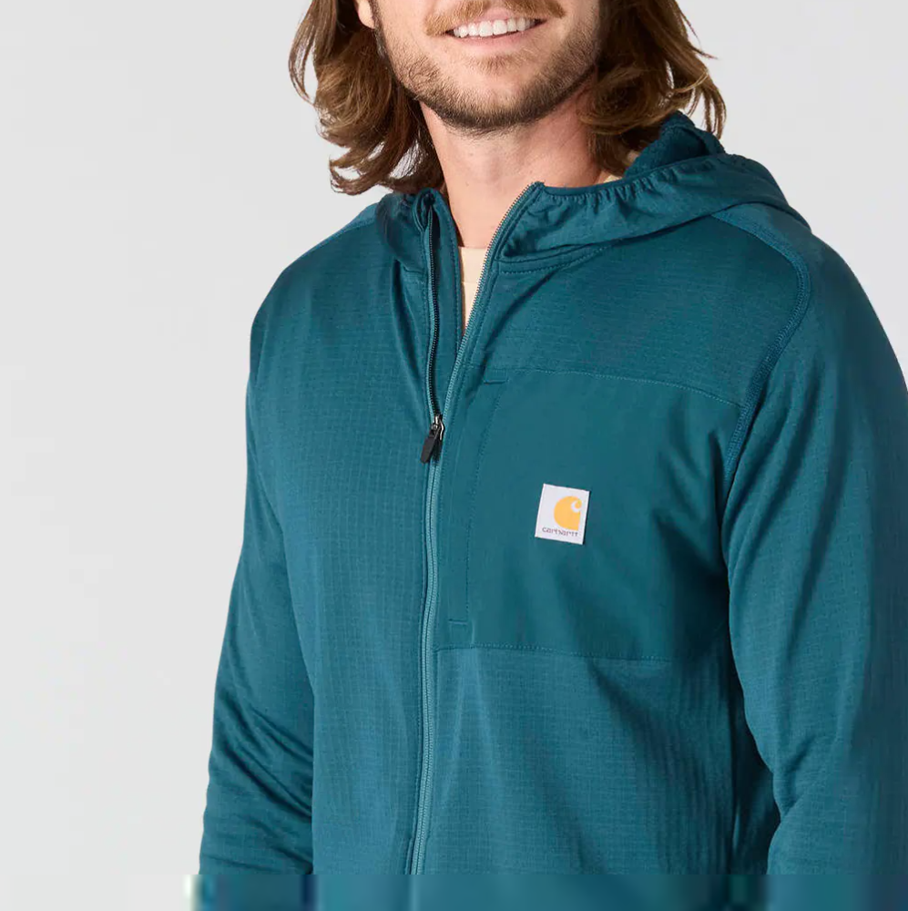 Carhartt Force Relaxed Fit Full-Zip Long-Sleeve Hooded Fleece-Lined Shirt Men's