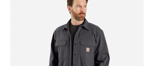 Carhartt Rugged Flex Relaxed Fit Canvas Fleece-Lined Shirt Jacket Men's