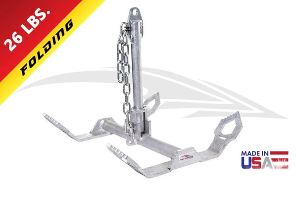 Fish Fighter 26 lb. Folding Anchor | Breakaway | Galvanized | Columbia River Edition