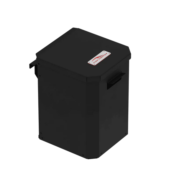 Fish Fighter Boat Trash Can Premium Marine Grade Aluminum