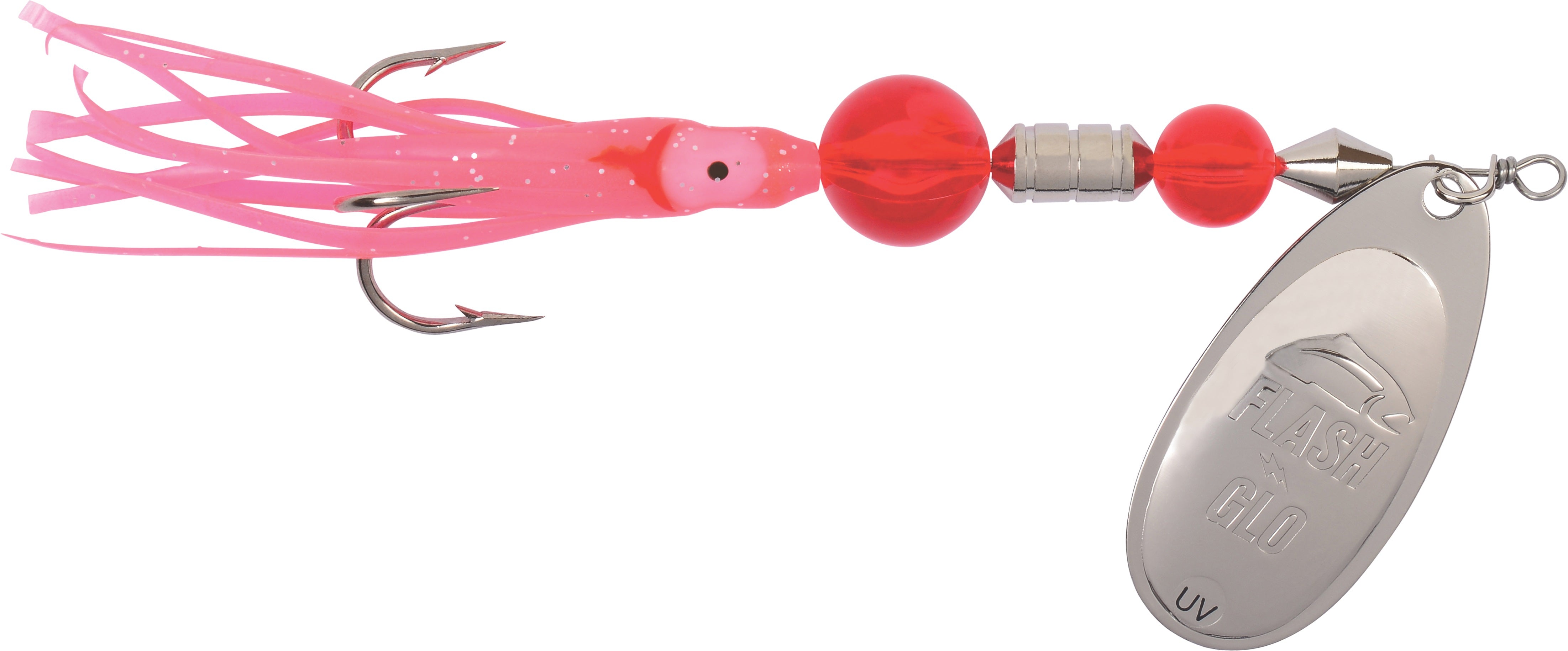 XXB Yakima Bait Flash Glo UV Casting Squid Spinner 6