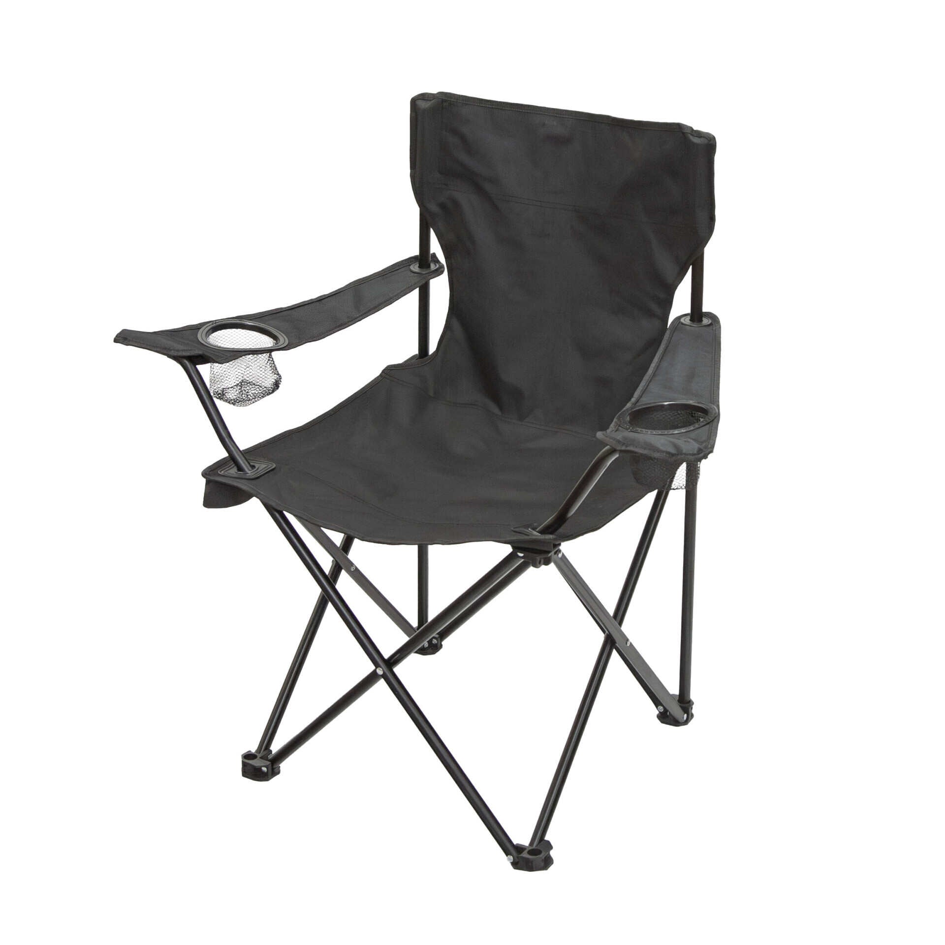 Stansport Folding Arm Chair with Dual Cup Holders