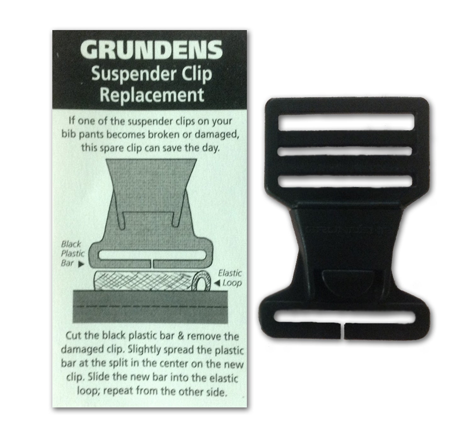 Grundens Replacement Suspender Clip