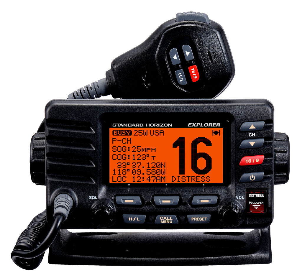Standard Horizon GX1600B Fixed Mount VHF & GPS Receiver Radio
