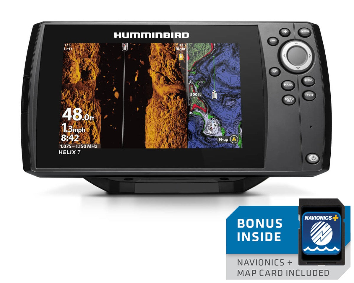 Humminbird Helix 7 CHIRP MEGA SI Fishfinder/GPS Chartplotter G3 w/Navionics + US/Canada