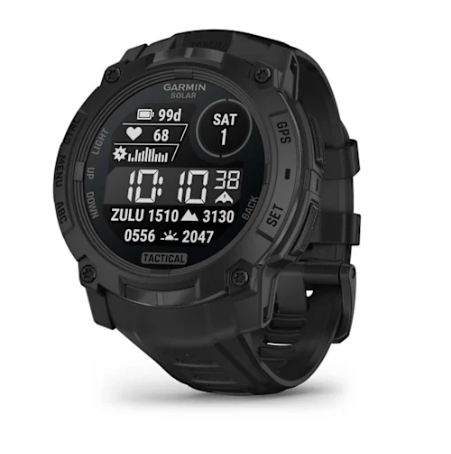 Garmin Instinct 3 – 50 mm Solar Tactical Edition Black with Black Band