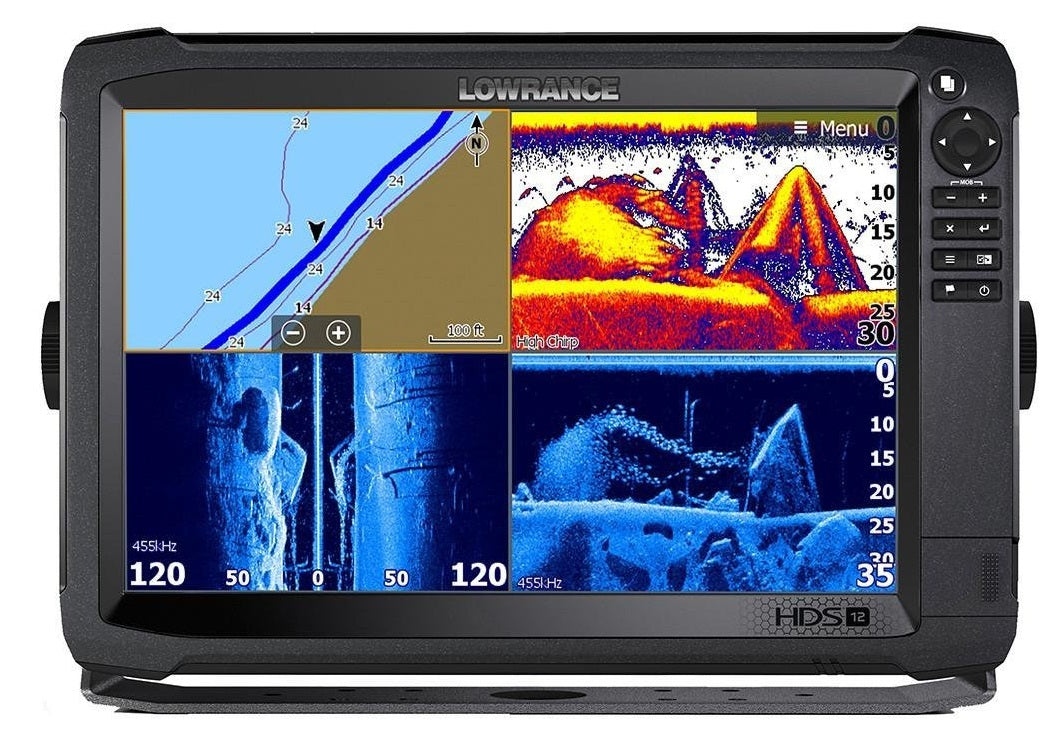 Lowrance HDS-12 Carbon Touchscreen Fishfinder & Chartplotter - No Transducer