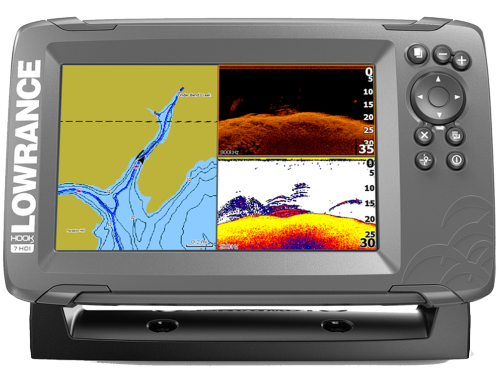 Lowrance HOOK²-7 HDI SplitShot Fishfinder/Chartplotter with Navionics Plus US/Canada