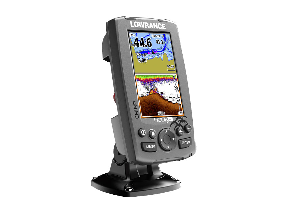 Lowrance Hook-4 DownScan Fishfinder & Chartplotter Gold US/CAN NAV+
