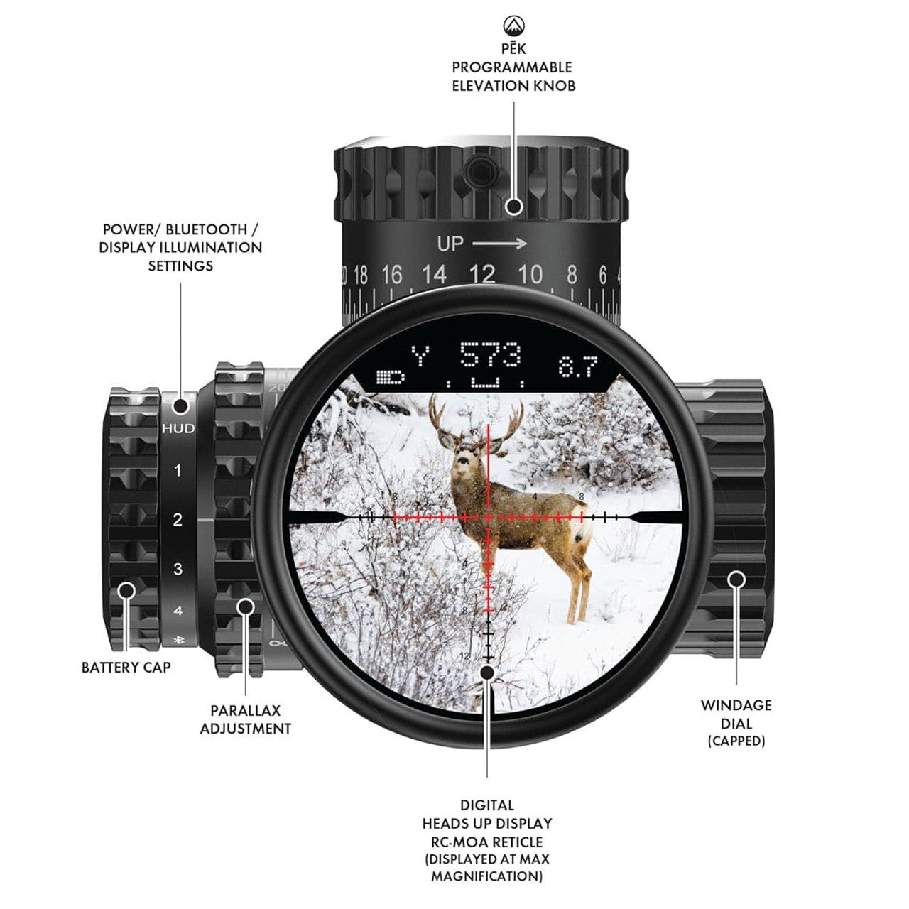 Burris Veracity PH 4-20x50mm Rifle Scope FFP Rapid Cross MOA Illuminated Reticle