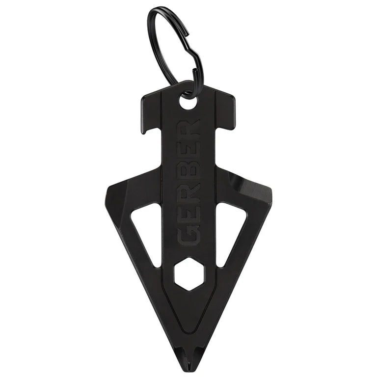 Gerber Broadhead 5-in-1 EDC Keychain Multitool, Bottle Opener, Pocket Clip