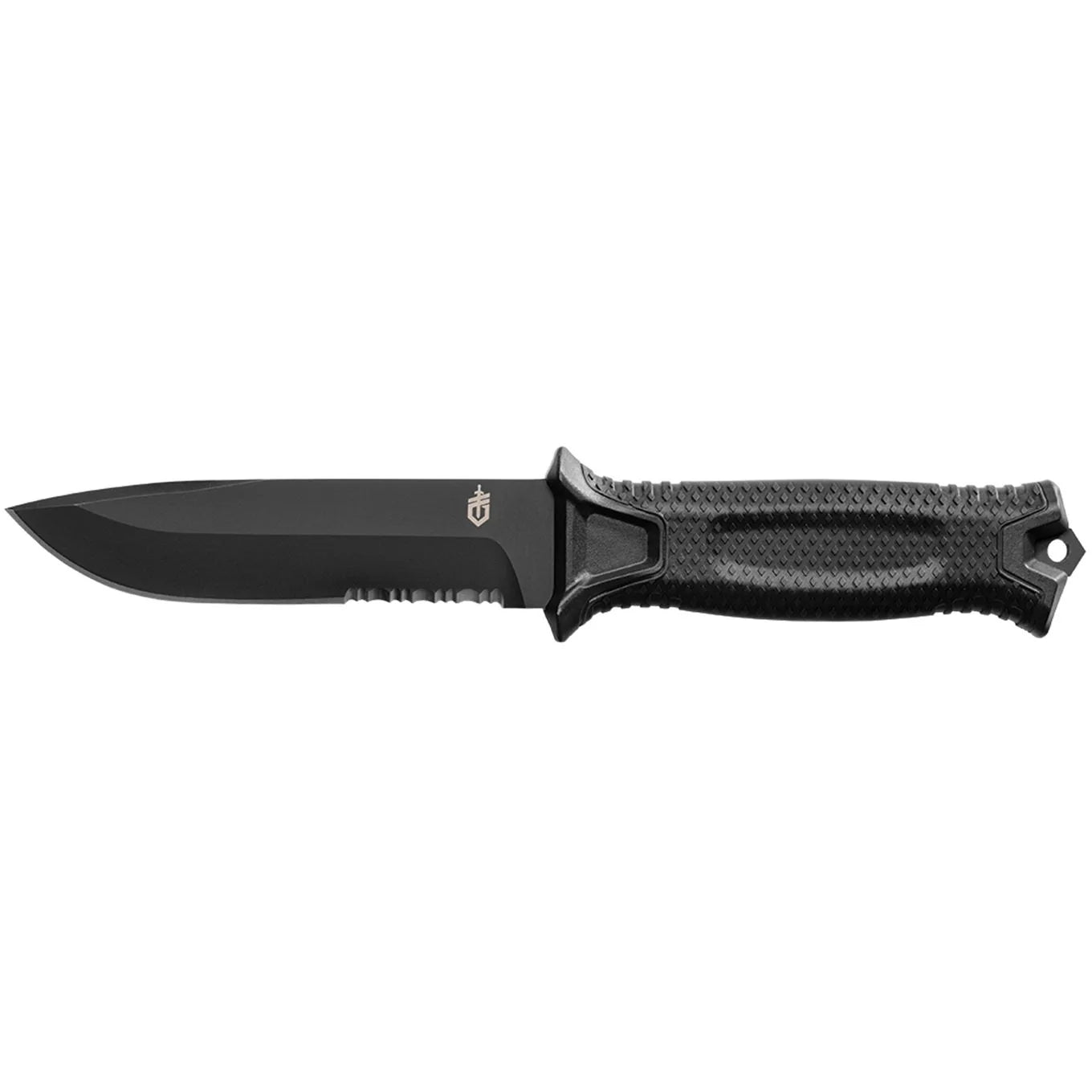 Gerber Gear StrongArm - Fixed Blade, Full Tang Knife - Black, Serrated Edge