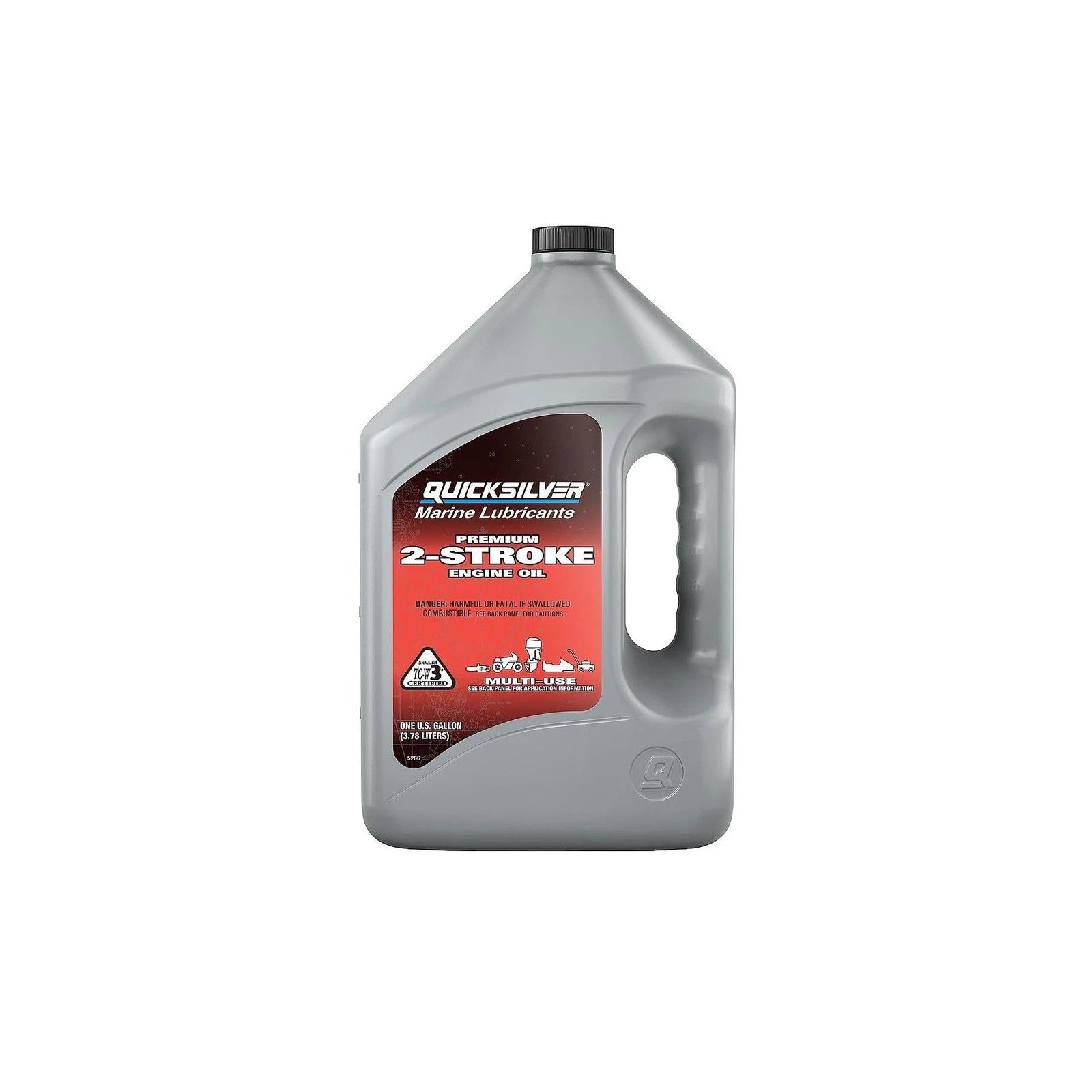 Quicksilver 8M0229793 Marine Lubricants TC-W3 2-Cycle Outboard Motor Oil 1 Gal 1 Pk