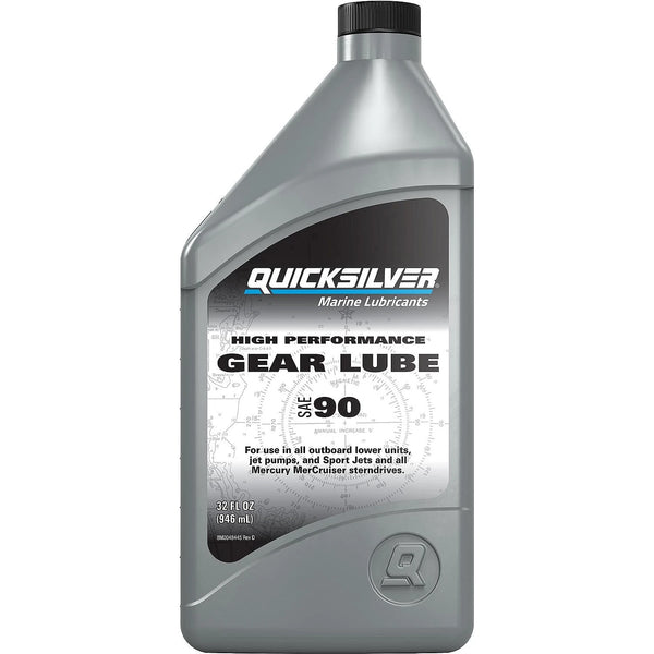 Quicksilver 8M0222065 75W90 Synthetic Marine Lower Unit Gear Oil 32 Oz