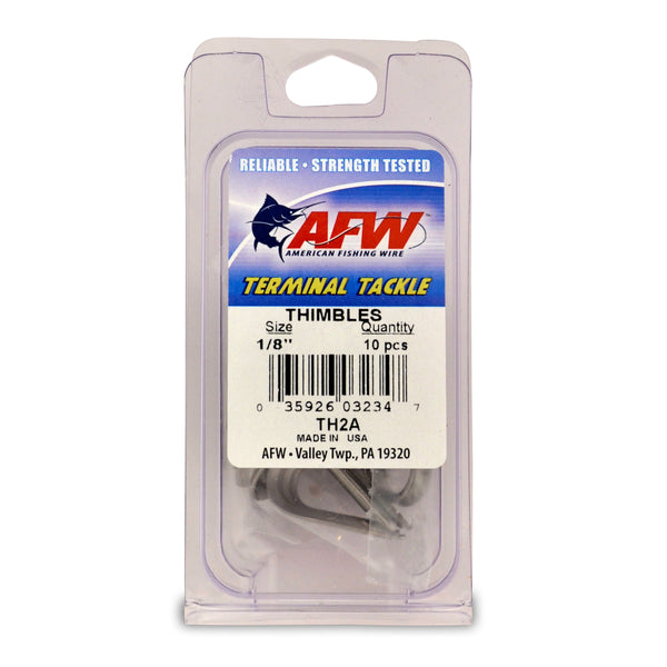 American Fishing Wire Teardrop Stainless Steel Thimbles