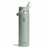 Hydro Flask 24 Oz Wide Mouth With Flex Straw Cap In Agave