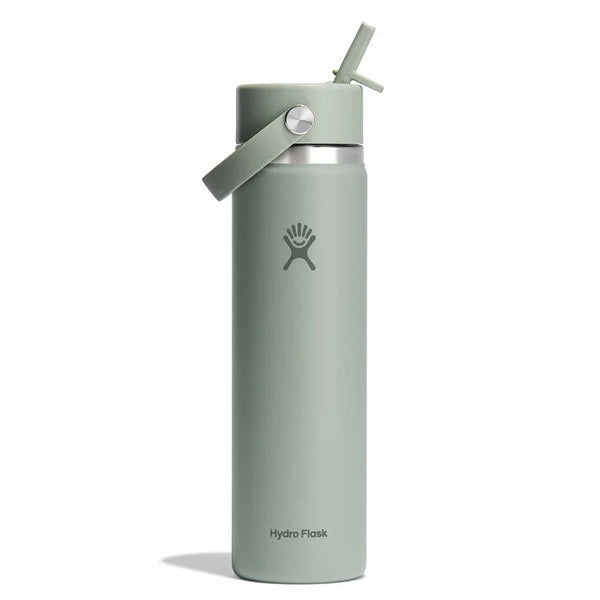 Hydro Flask 24 Oz Wide Mouth With Flex Straw Cap In Agave