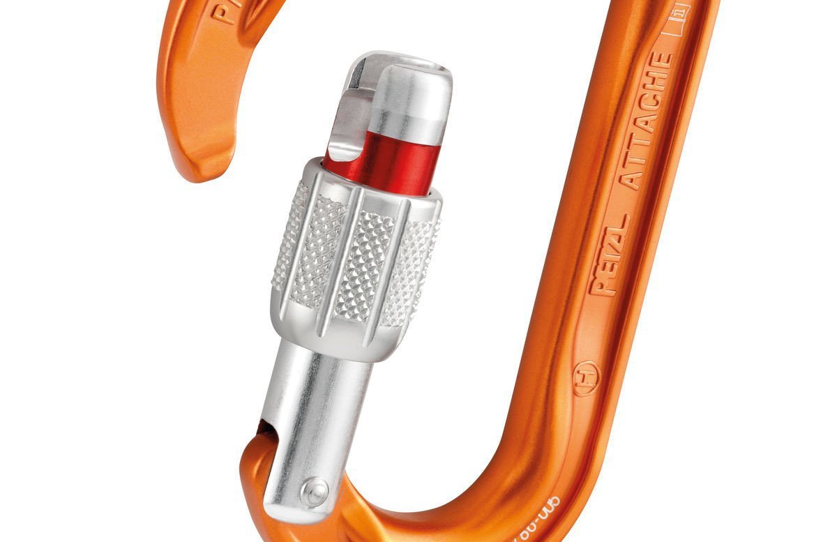 Petzl ATTACHE  Pear Shaped Screw Lock Carabiner - Ascent Outdoors LLC